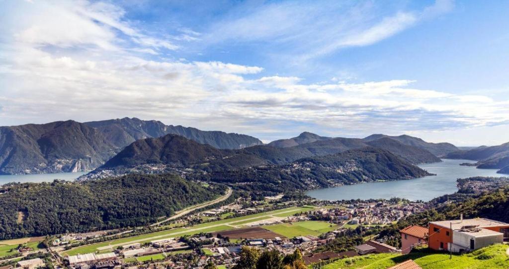 The View Cademario Lake Lugano Apartment With Private Parking & Self Check-In エクステリア 写真